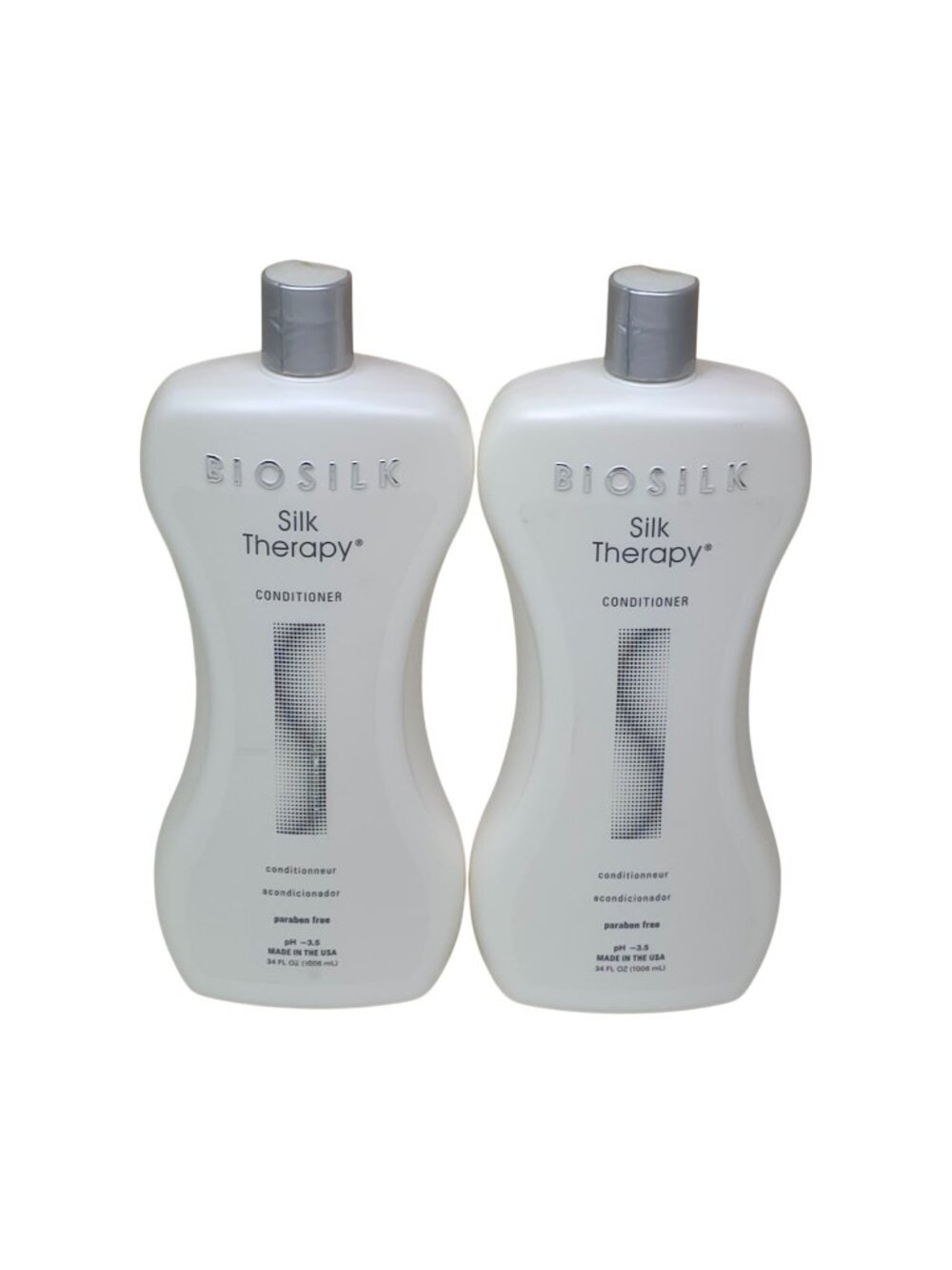 Biosilk Silk Therapy Conditioner 2 pack 34 Oz Each Paraben-Free All Hair Type